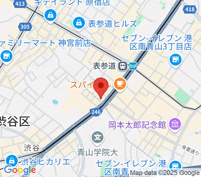 カワイミュージックスクール青山の地図