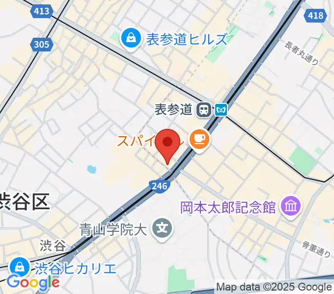 カワイミュージックスクール青山の地図