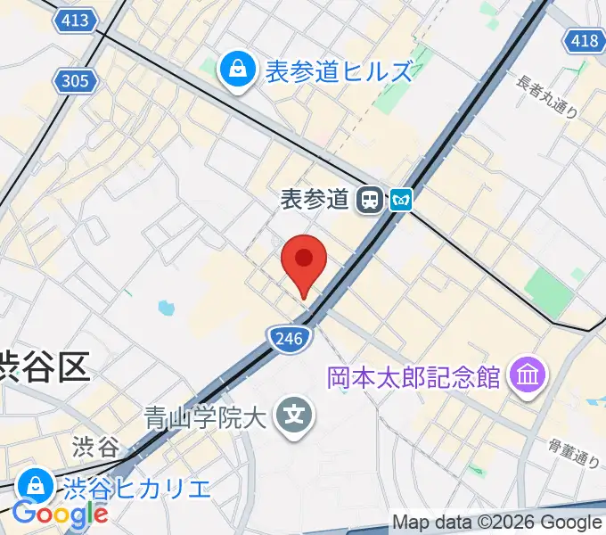 カワイミュージックスクール青山の地図