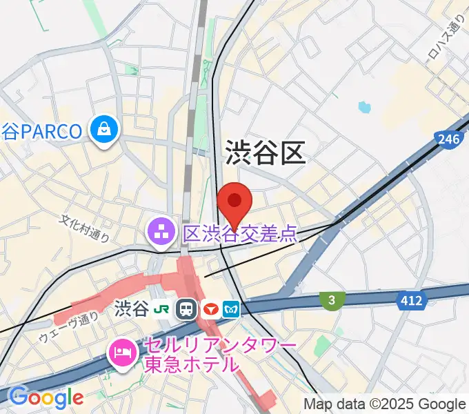 ミウラピアノスタジオの地図