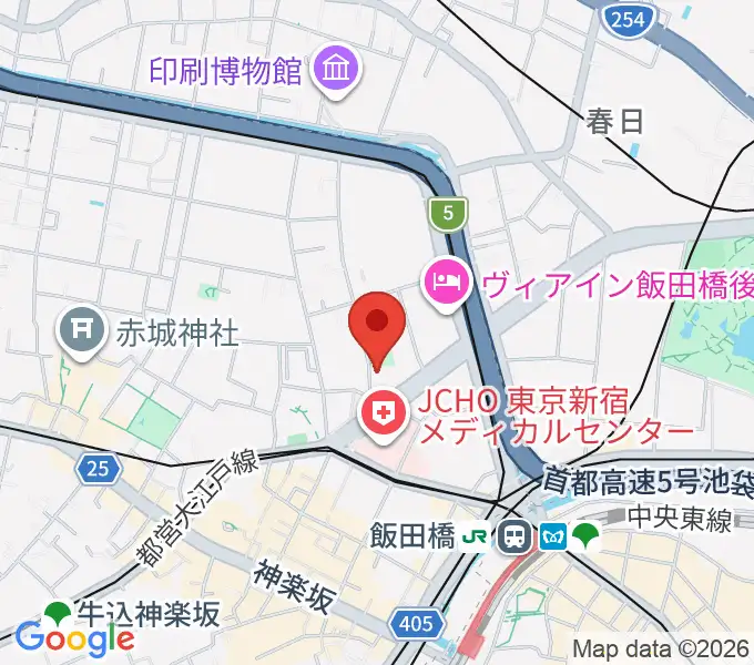 神南スタジオの地図