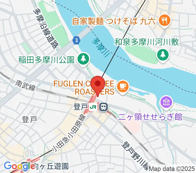 クラウドナインスタジオ 登戸店の地図