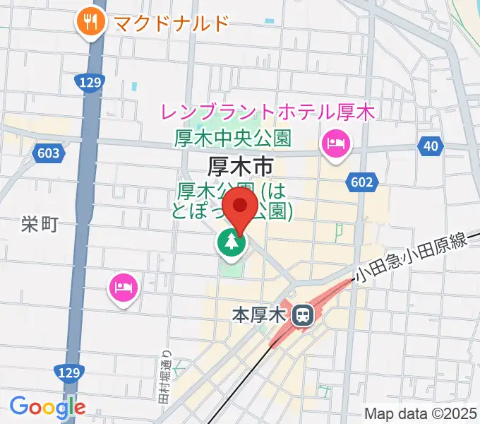 クラウドナインスタジオ 本厚木店の地図