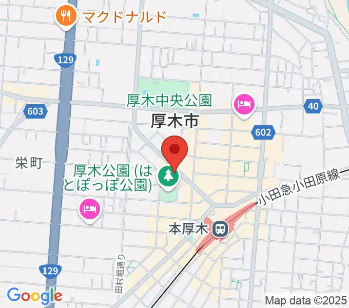クラウドナインスタジオ 本厚木店の地図