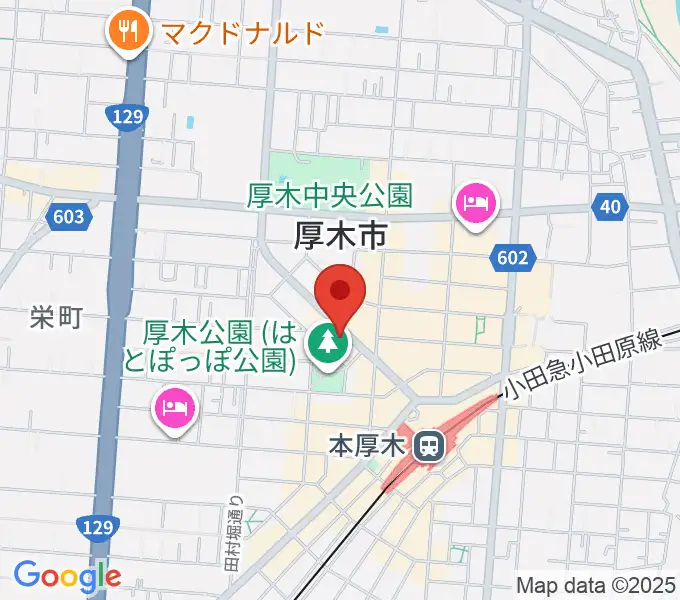 クラウドナインスタジオ 本厚木店の地図