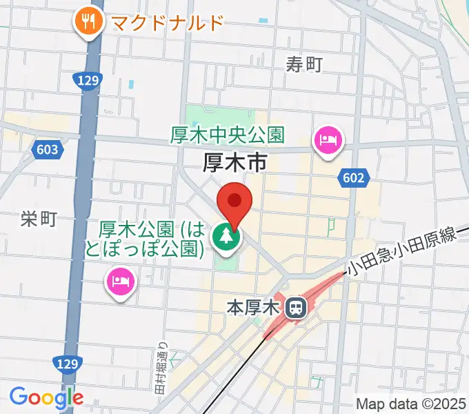 クラウドナインスタジオ 本厚木店の地図
