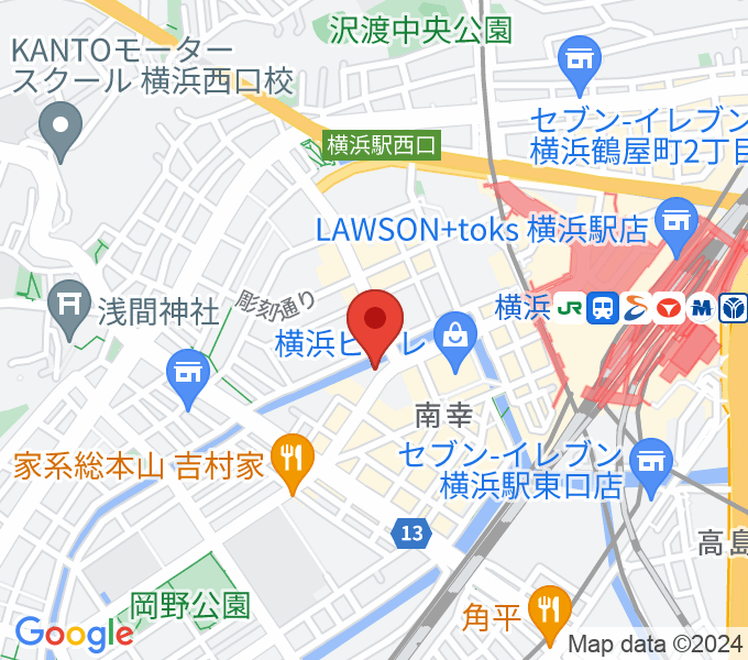 クラウドナインスタジオ横浜西口店の場所