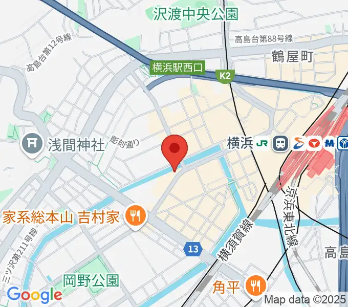 クラウドナインスタジオ横浜西口店の地図