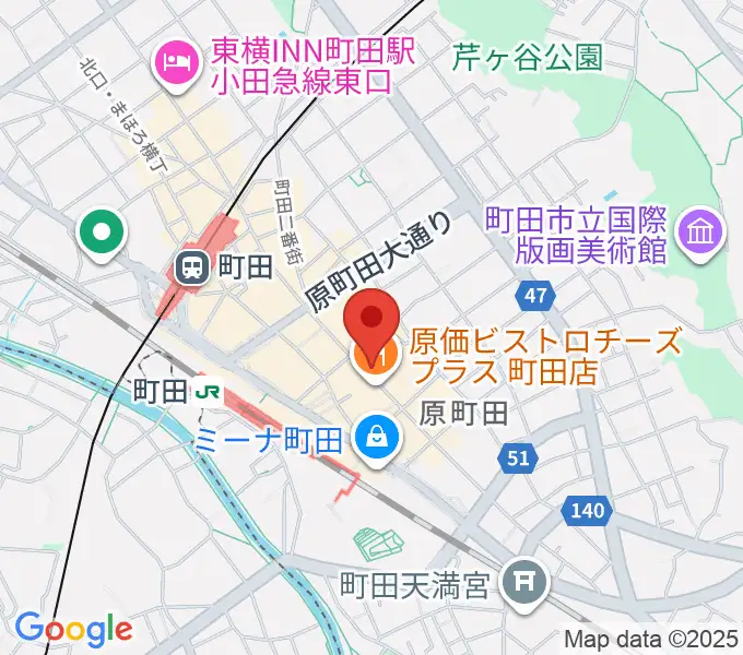 クラウドナインスタジオ 町田店の地図