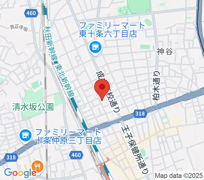東十条スタジオＪの地図