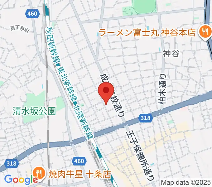 東十条スタジオＪの地図
