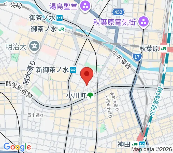 桐朋 子供のための音楽教室 お茶の水教室の地図