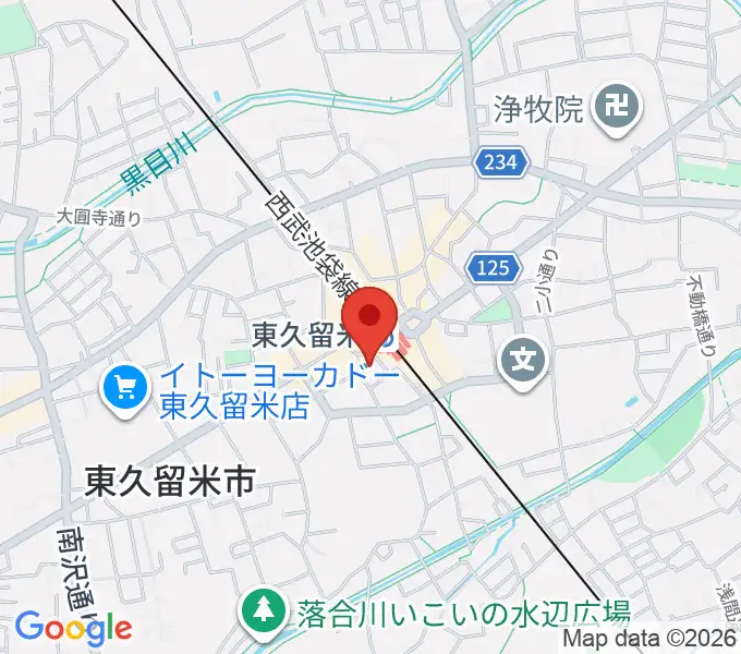 宮地楽器 東久留米センターの地図