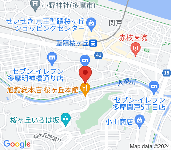 スタジオABR聖蹟桜ヶ丘店の場所