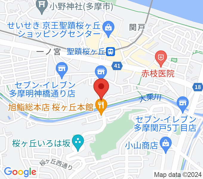 スタジオABR聖蹟桜ヶ丘店の場所