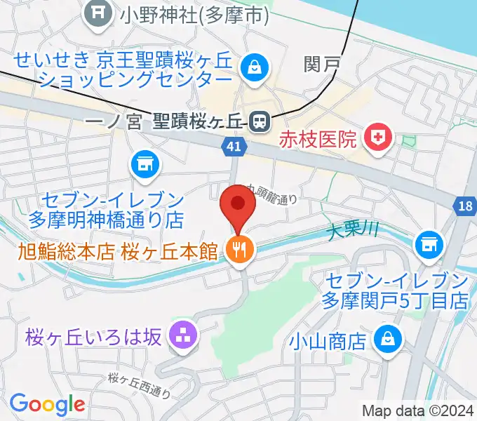 スタジオABR聖蹟桜ヶ丘店の地図