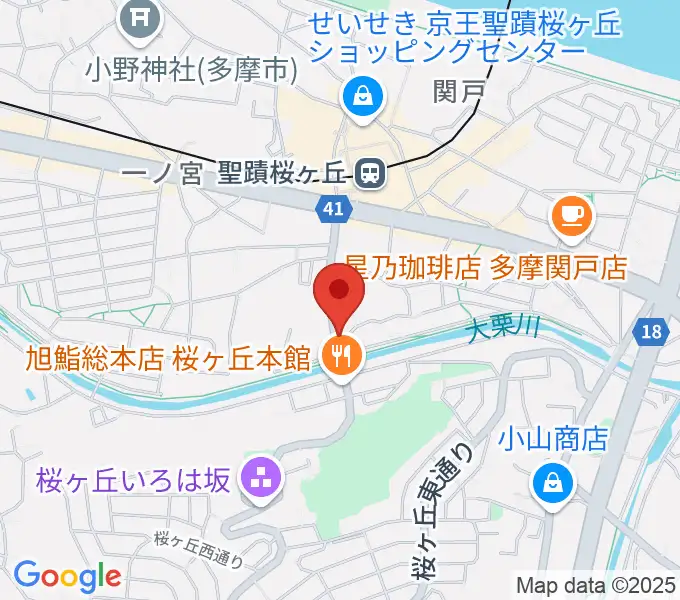 studioABR 聖蹟桜ヶ丘店の地図