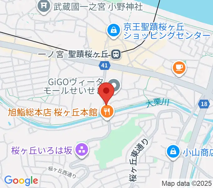studioABR 聖蹟桜ヶ丘店の地図