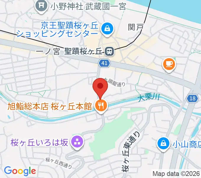 studioABR 聖蹟桜ヶ丘店の地図