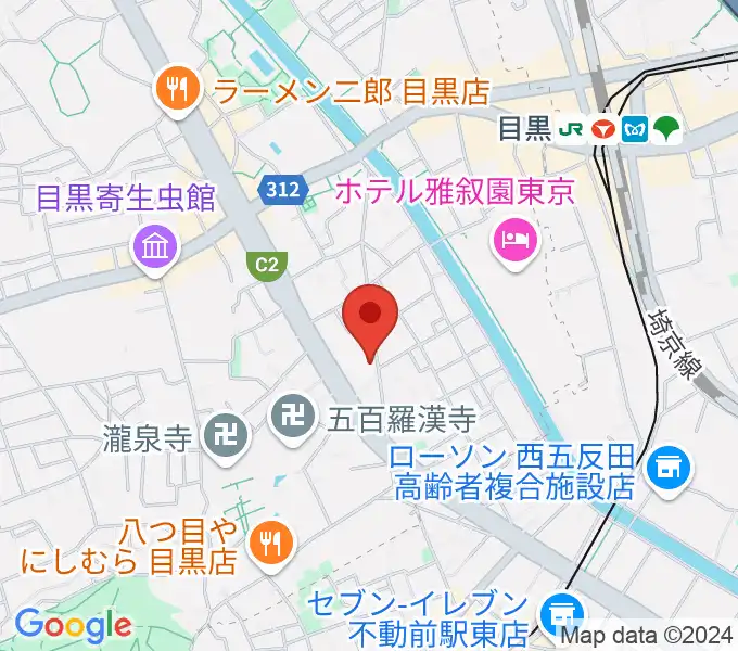 いろはスタジオの地図