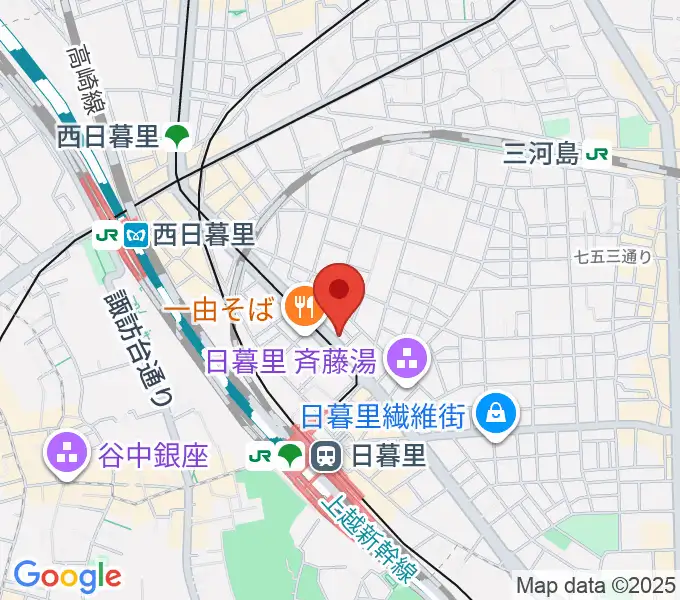 クレシェンドスタジオの地図