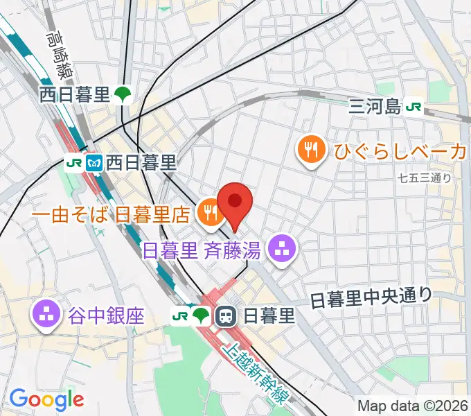 クレシェンドスタジオの地図
