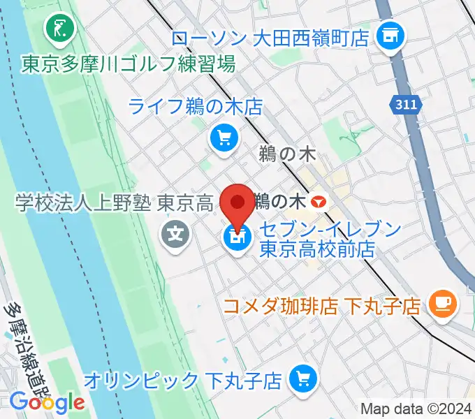 亀吉音楽堂の地図