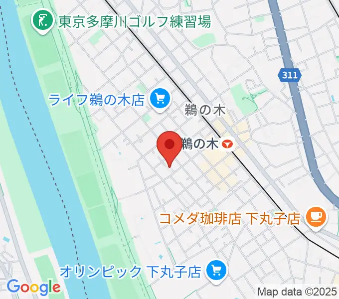 亀吉音楽堂の地図