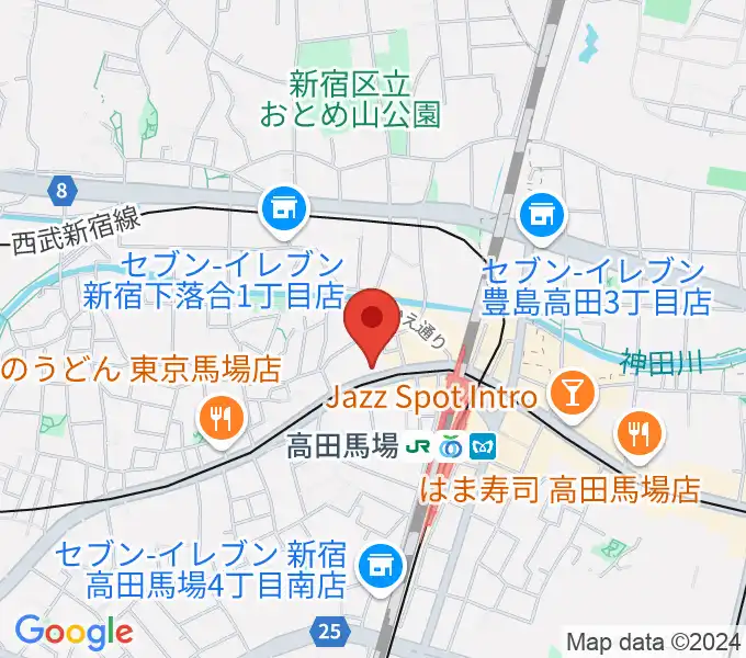 バズーカスタジオの地図