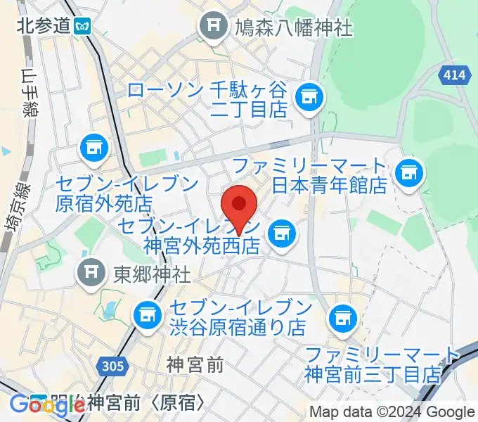 PLAZA studioの地図