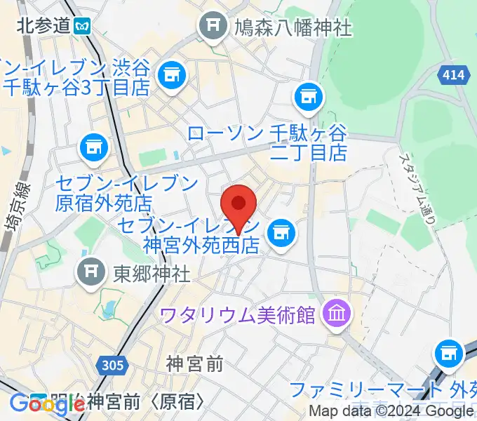 PLAZA studioの地図