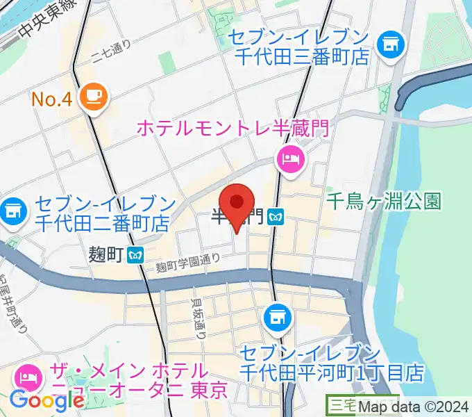 ビークルースタジオの地図