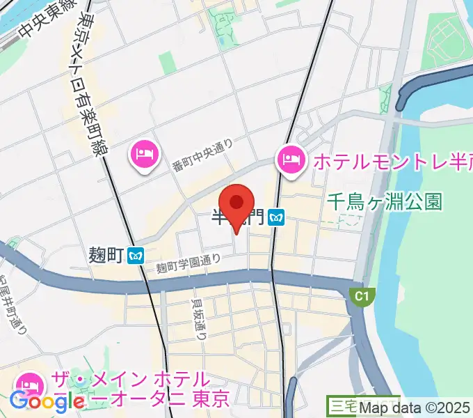 ビークルースタジオの地図
