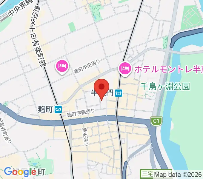 ビークルースタジオの地図