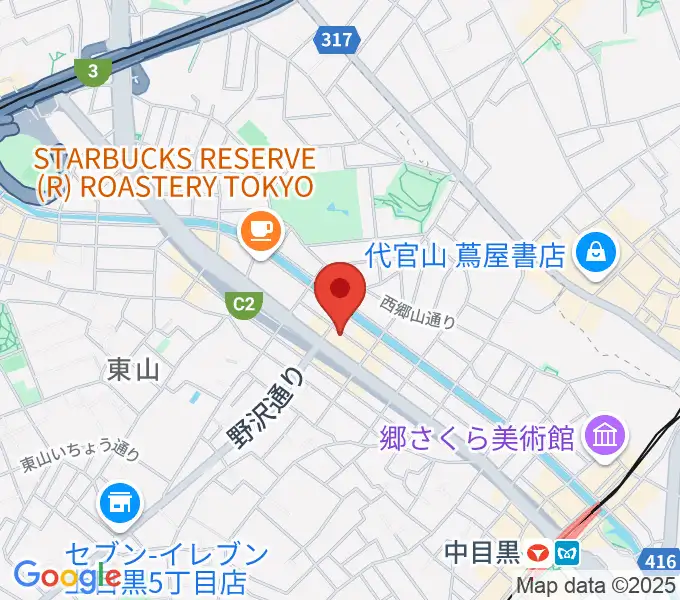 青葉台スタジオの地図