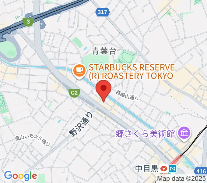 青葉台スタジオの地図