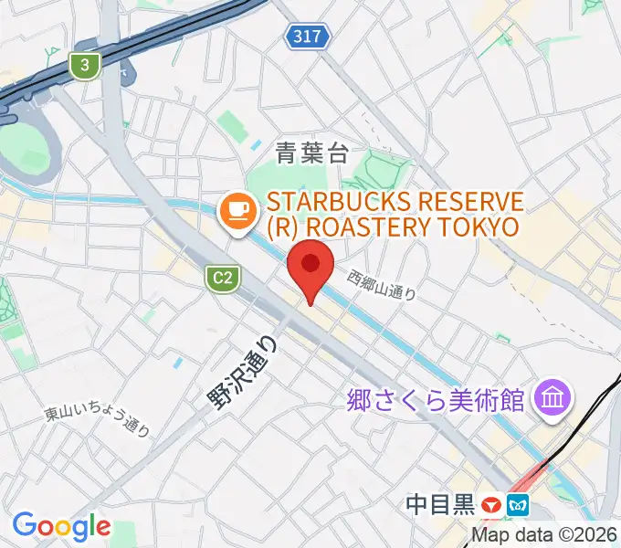 青葉台スタジオの地図