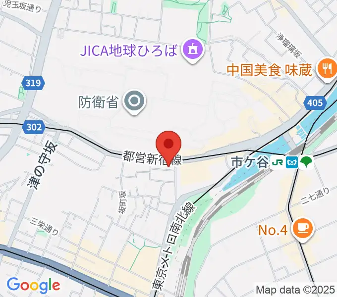 スタジオ サウンドバレイの地図