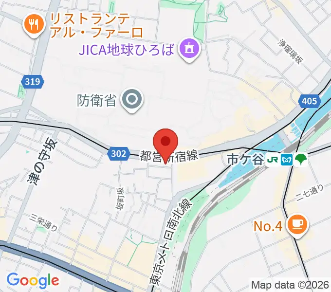 スタジオ サウンドバレイの地図