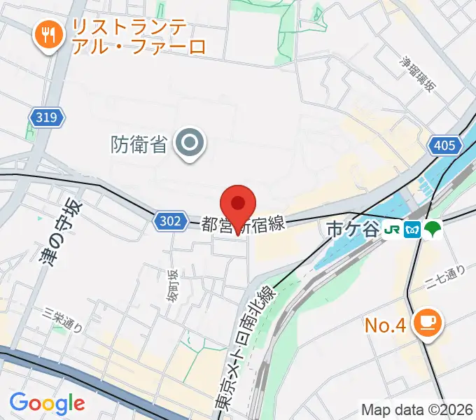 スタジオ サウンドバレイの地図