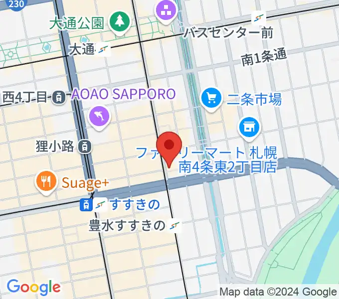 パワースレイブスタジオの地図