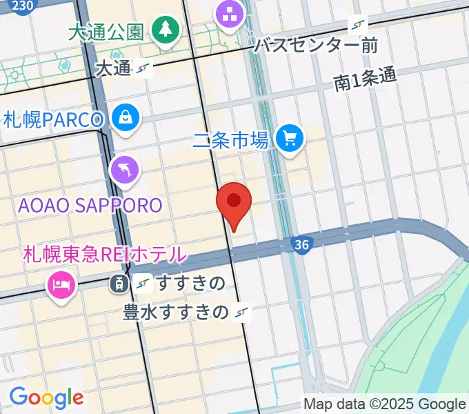 パワースレイブスタジオの地図