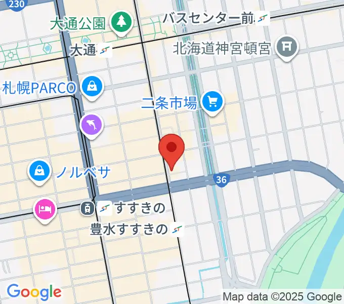 パワースレイブスタジオの地図