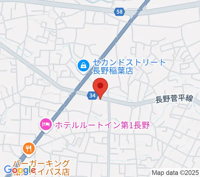 サンピアン長野店の地図
