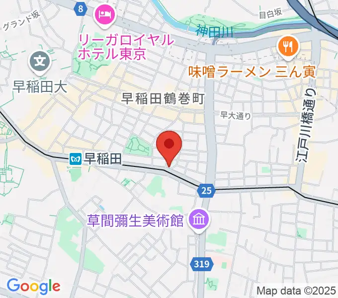 ヨシオ弦楽器の地図