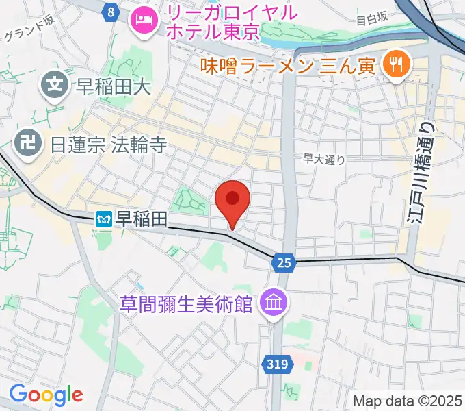ヨシオ弦楽器の地図