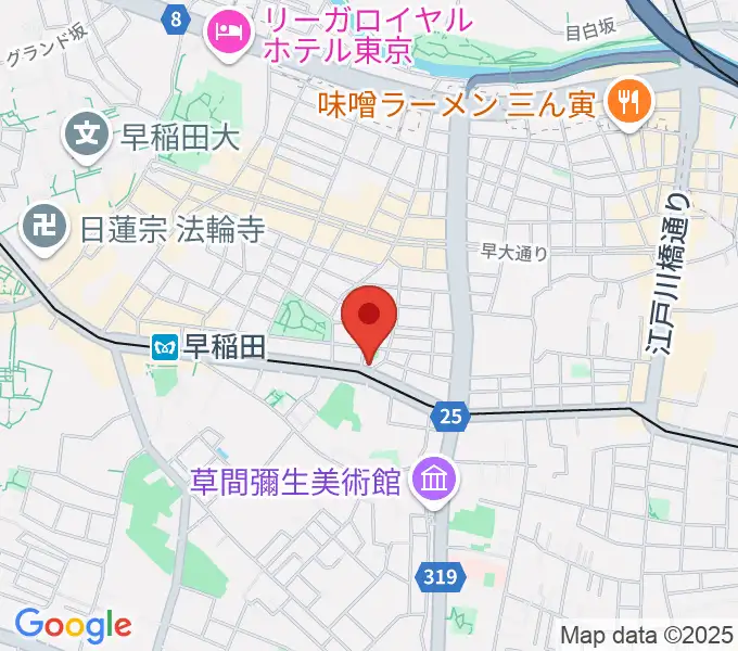 ヨシオ弦楽器の地図