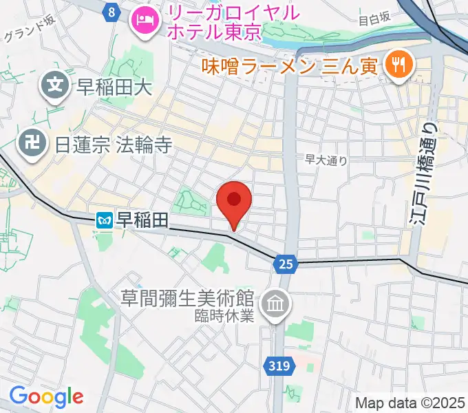 ヨシオ弦楽器の地図