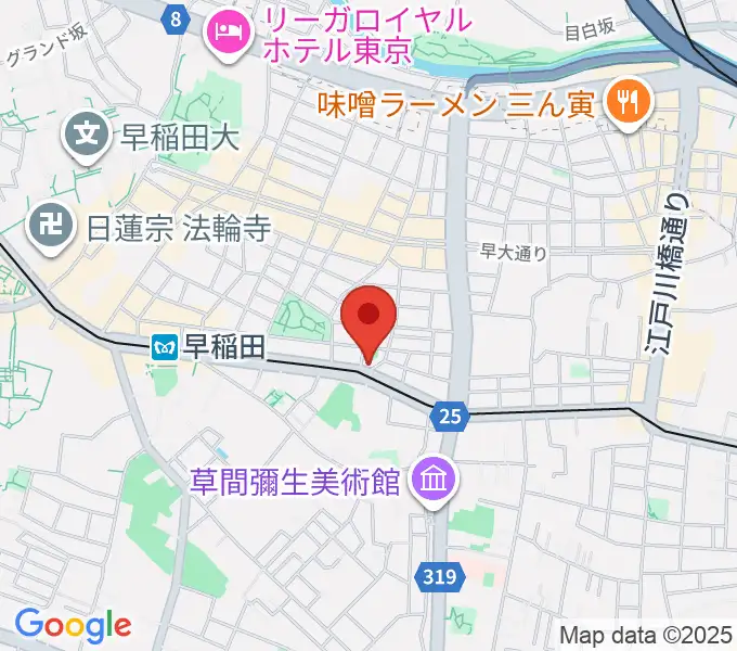 ヨシオ弦楽器の地図
