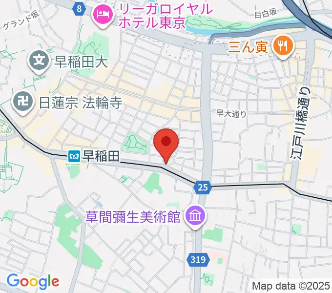 ヨシオ弦楽器の地図
